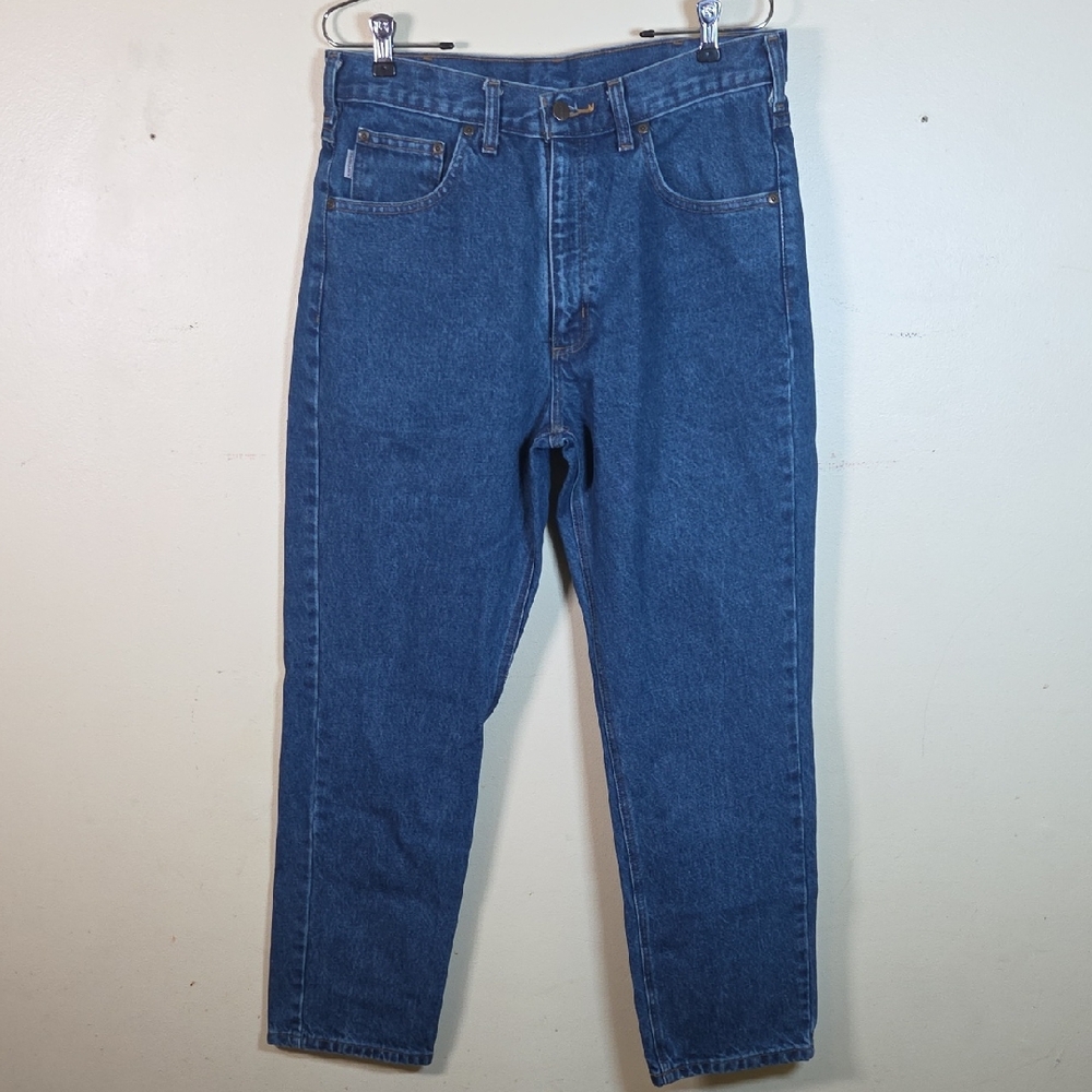 Carhartt Straight Leg Traditional Fit Men's Jeans Size 34x30 ACTUAL FIT 32X29.5